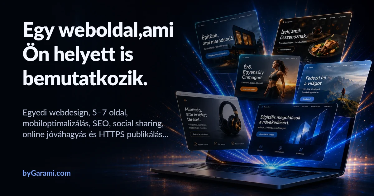 Egyedi weboldalak látványos közösségi megosztási képe
